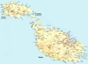 Malta mapa