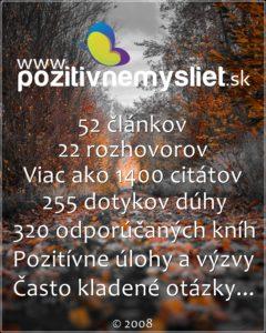 Info o stránke pozitivnemysliet.sk k 19.4.2021 - Štatistika