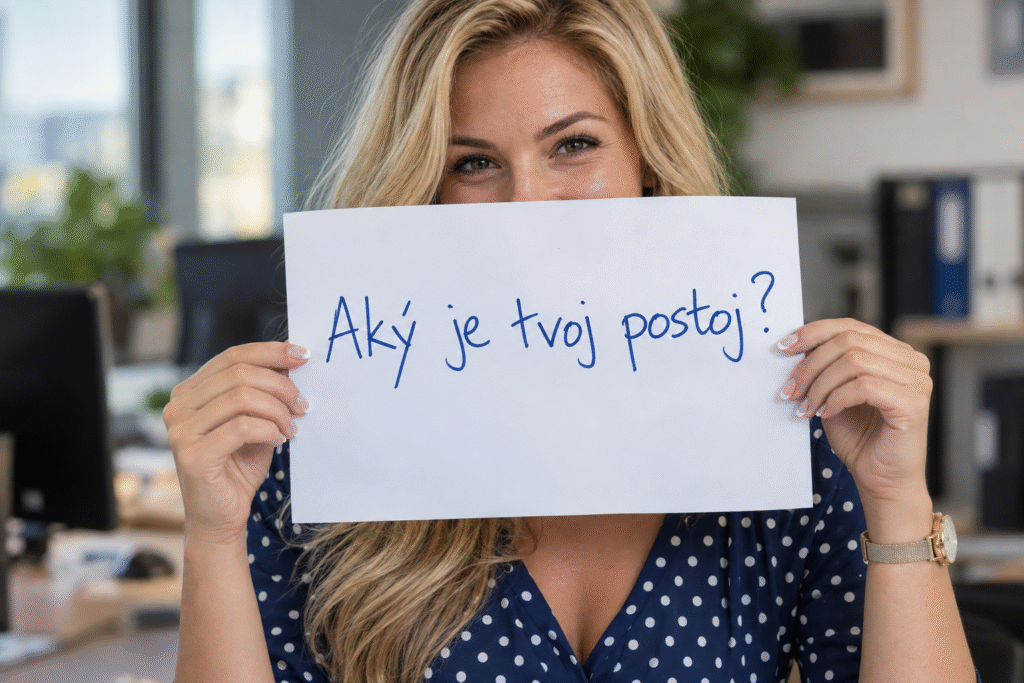 Aký je tvoj postoj_